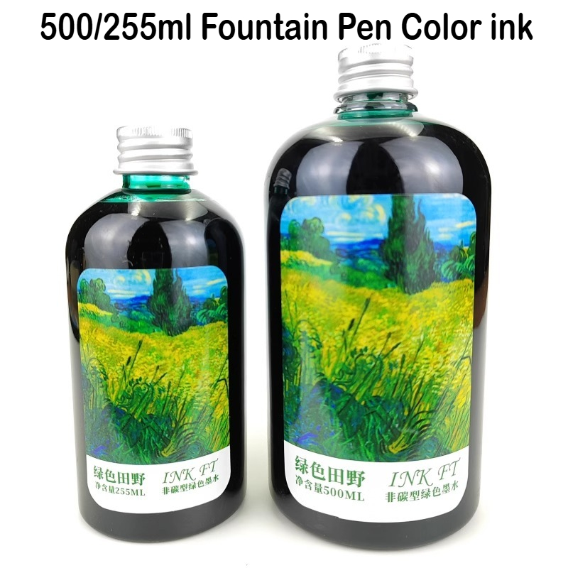 Fountain Pen Bottled Ink - Pluma estilográfica embotellada de 500ml/255/50ml, 24