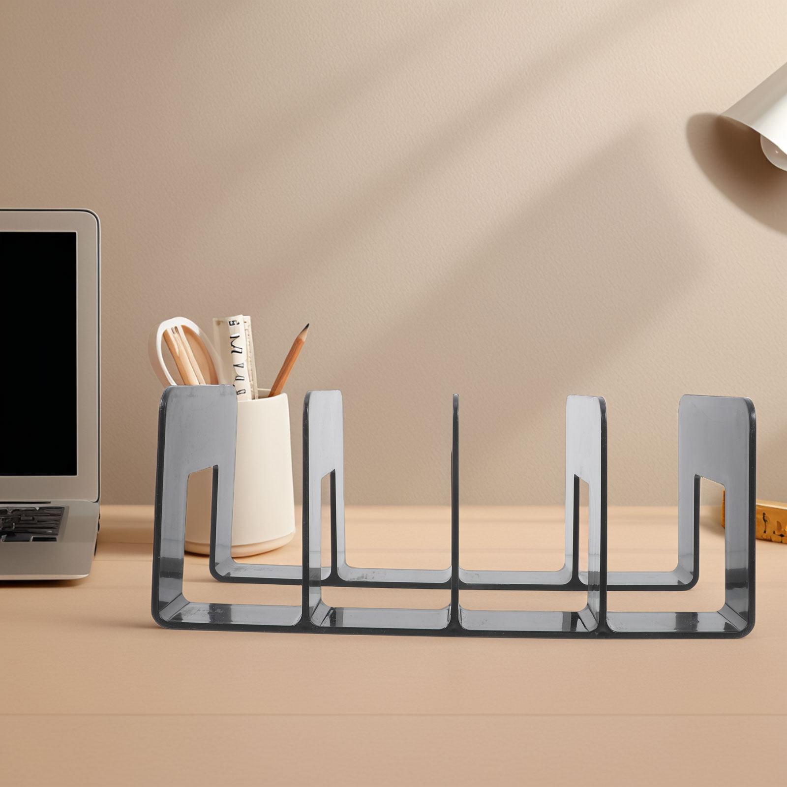 Magazine Holder Rack - Organizador de Escritorio Multicompartimentos para Libros,