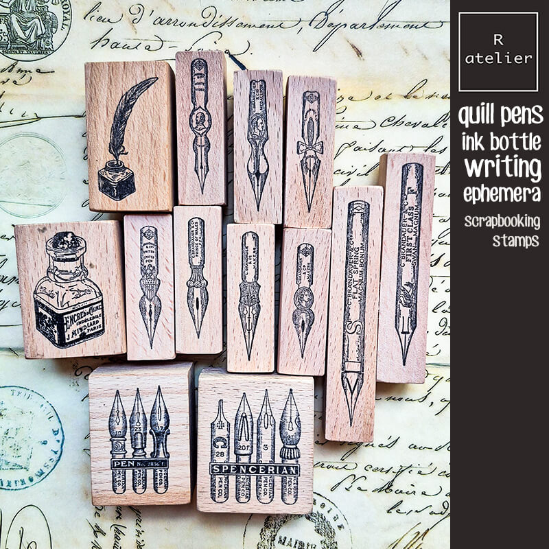 Fountain Pen Bottled Ink - Sellos para Scrapbooking, Pluma Estilográfica, Tinta