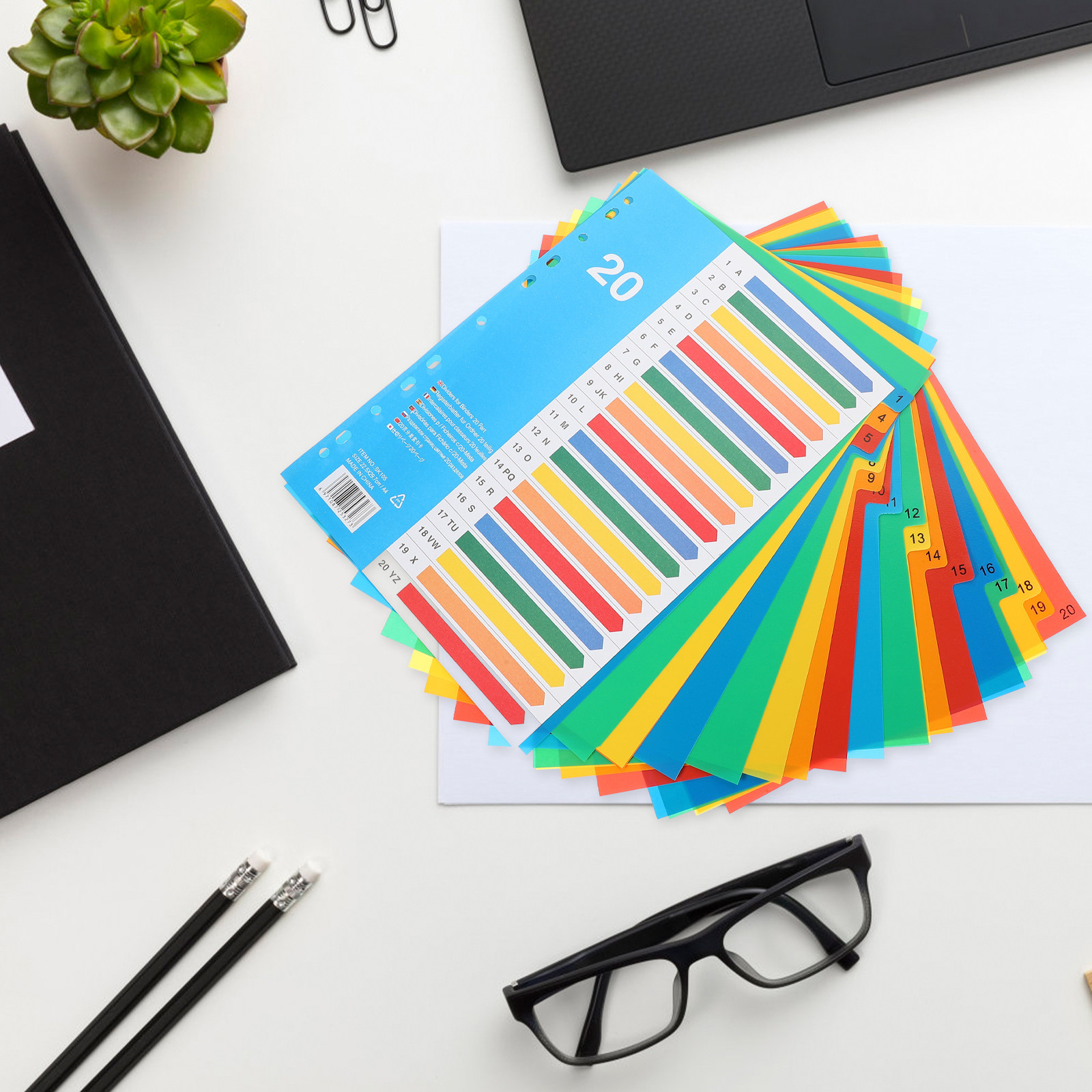 5 Divisores de Plástico Colori - Tab Divider A4 reseña y precio