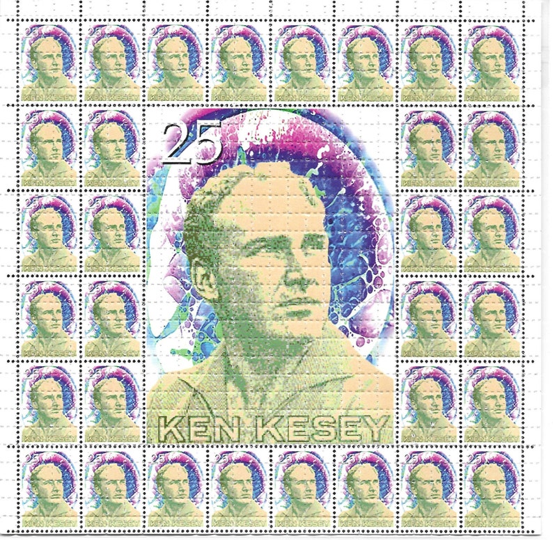 Kesey-sellos psicodélicos LSD, - Ink Blotter Paper reseña y precio
