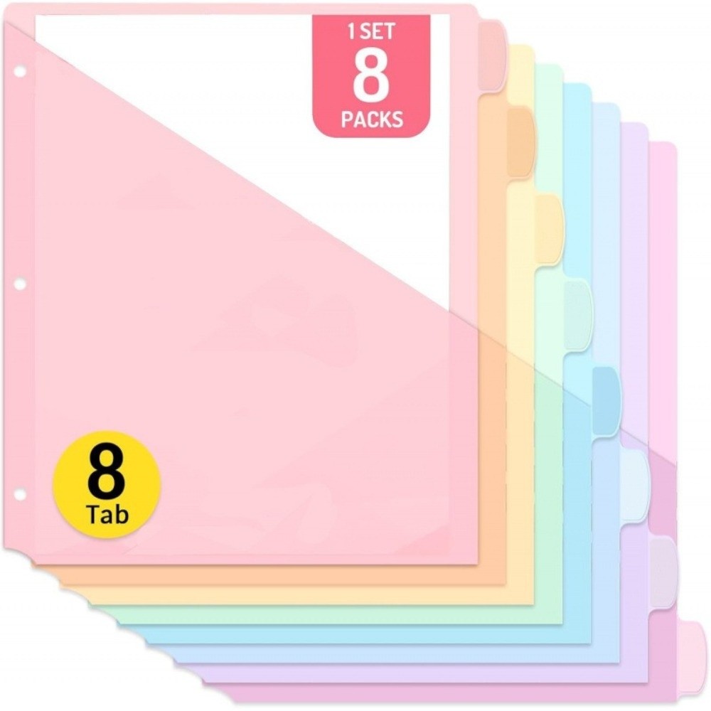 8 Separadores de Carpeta A4 en - Tab Divider A4 reseña y precio