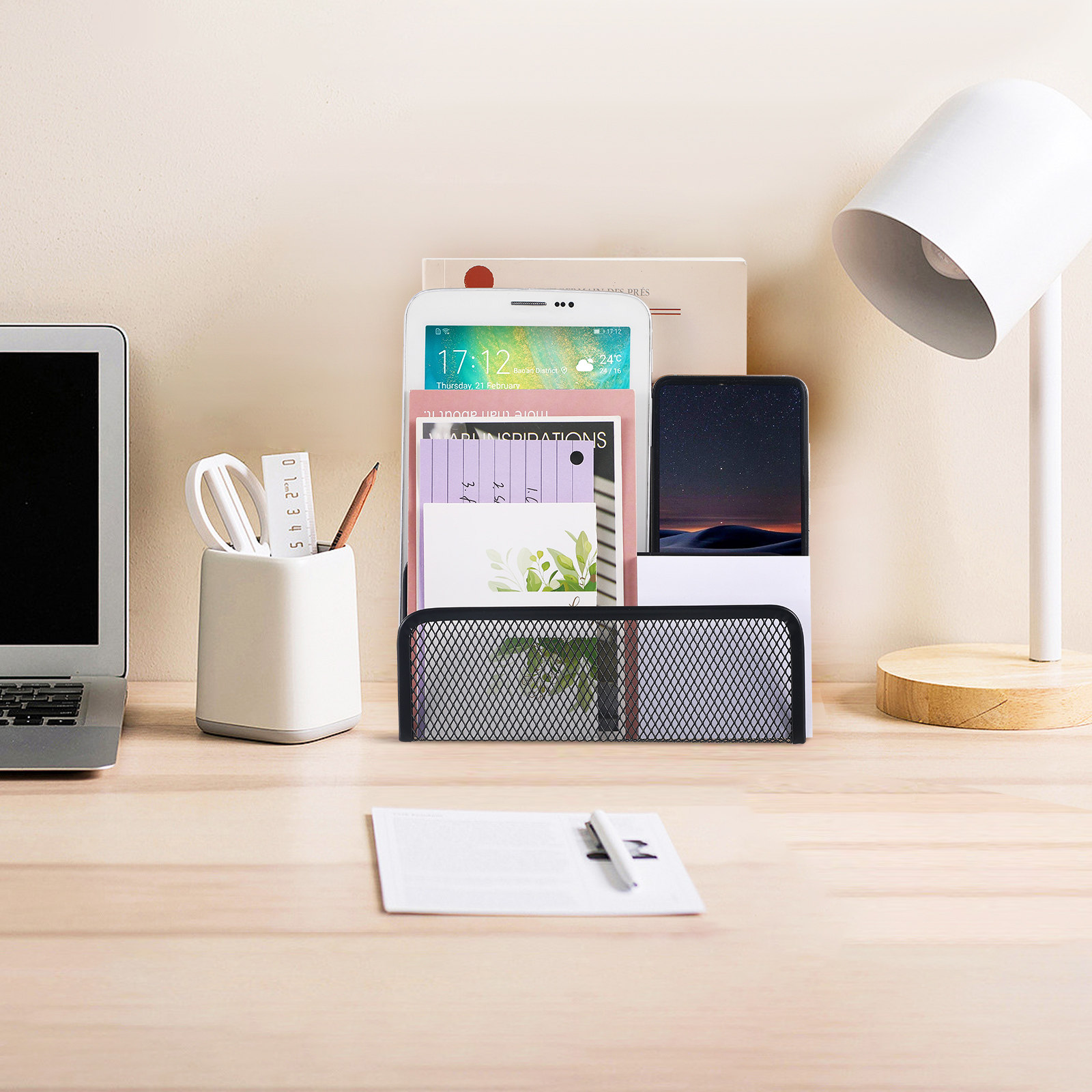 Organizador de escritorio de m - Magazine Holder Rack reseña y precio