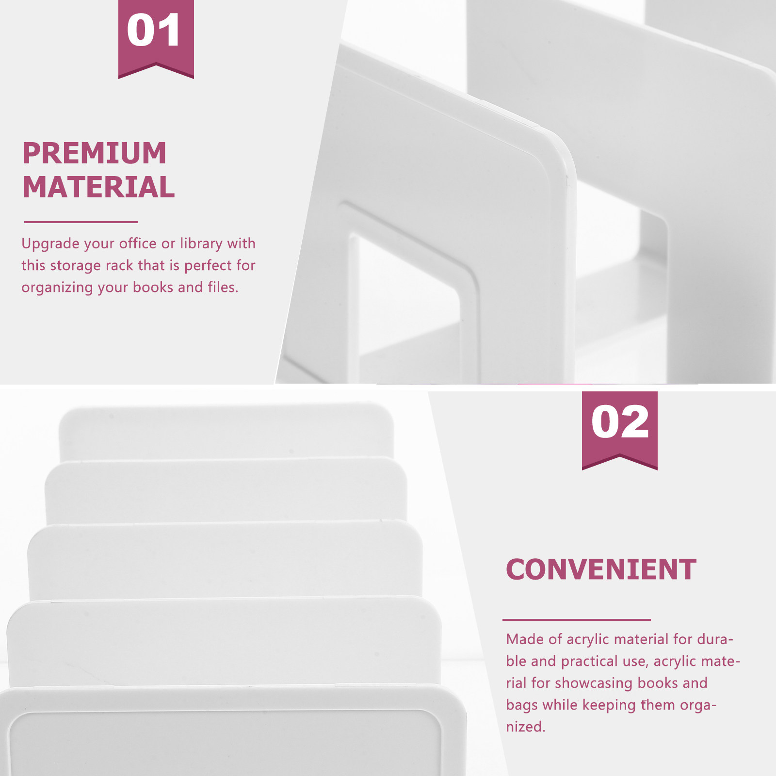 Soporte de acrílico resistente - Magazine Holder Rack reseña y precio