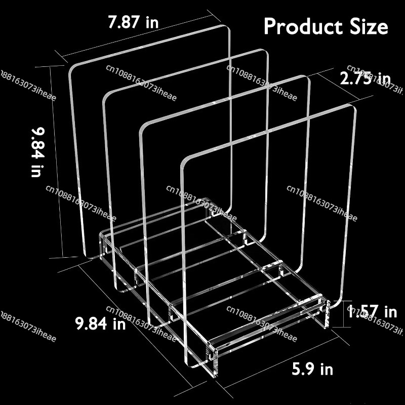 Portarrollos de acrílico trans - Magazine Holder Rack reseña y precio